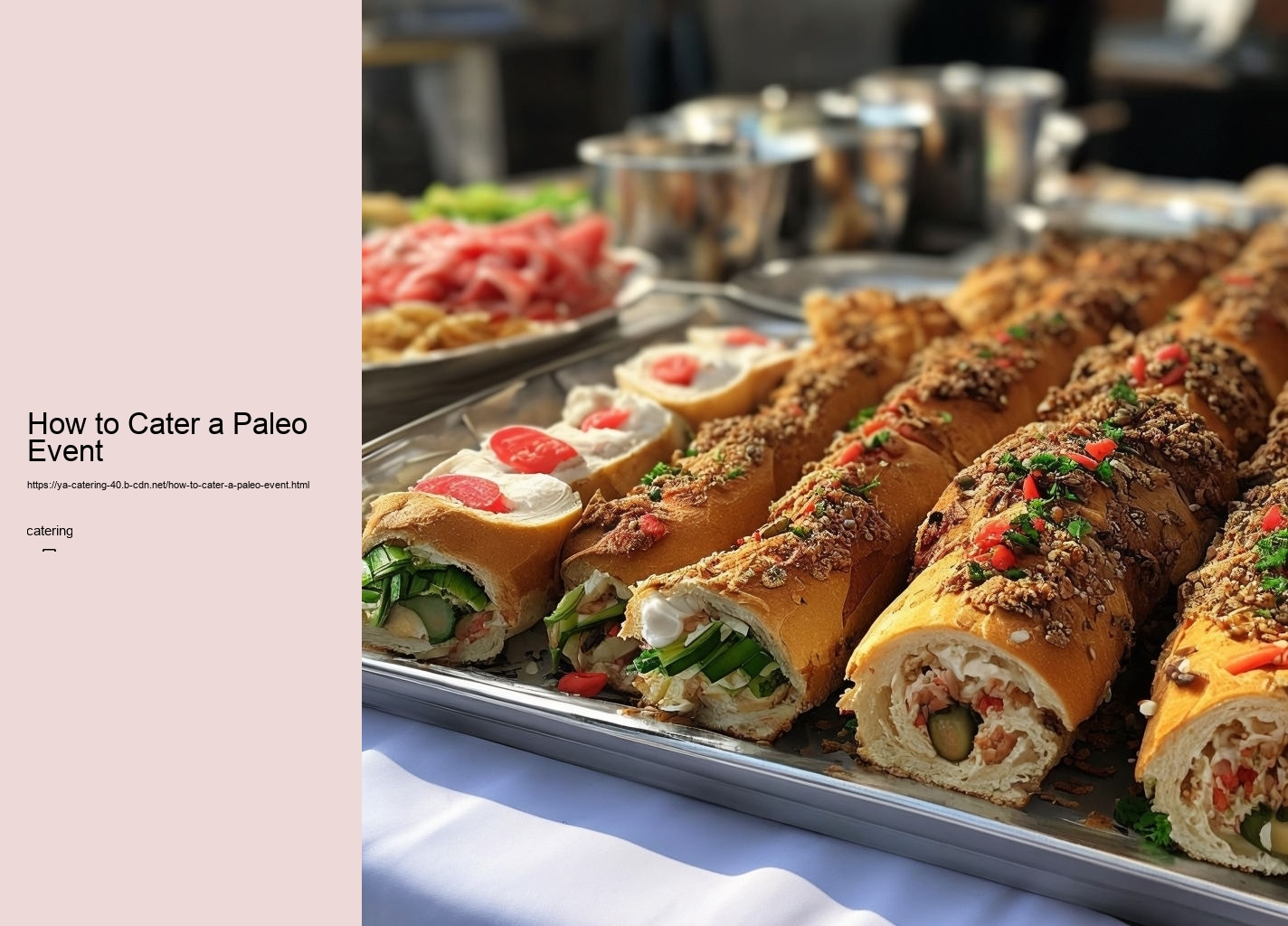 How to Cater a Paleo Event