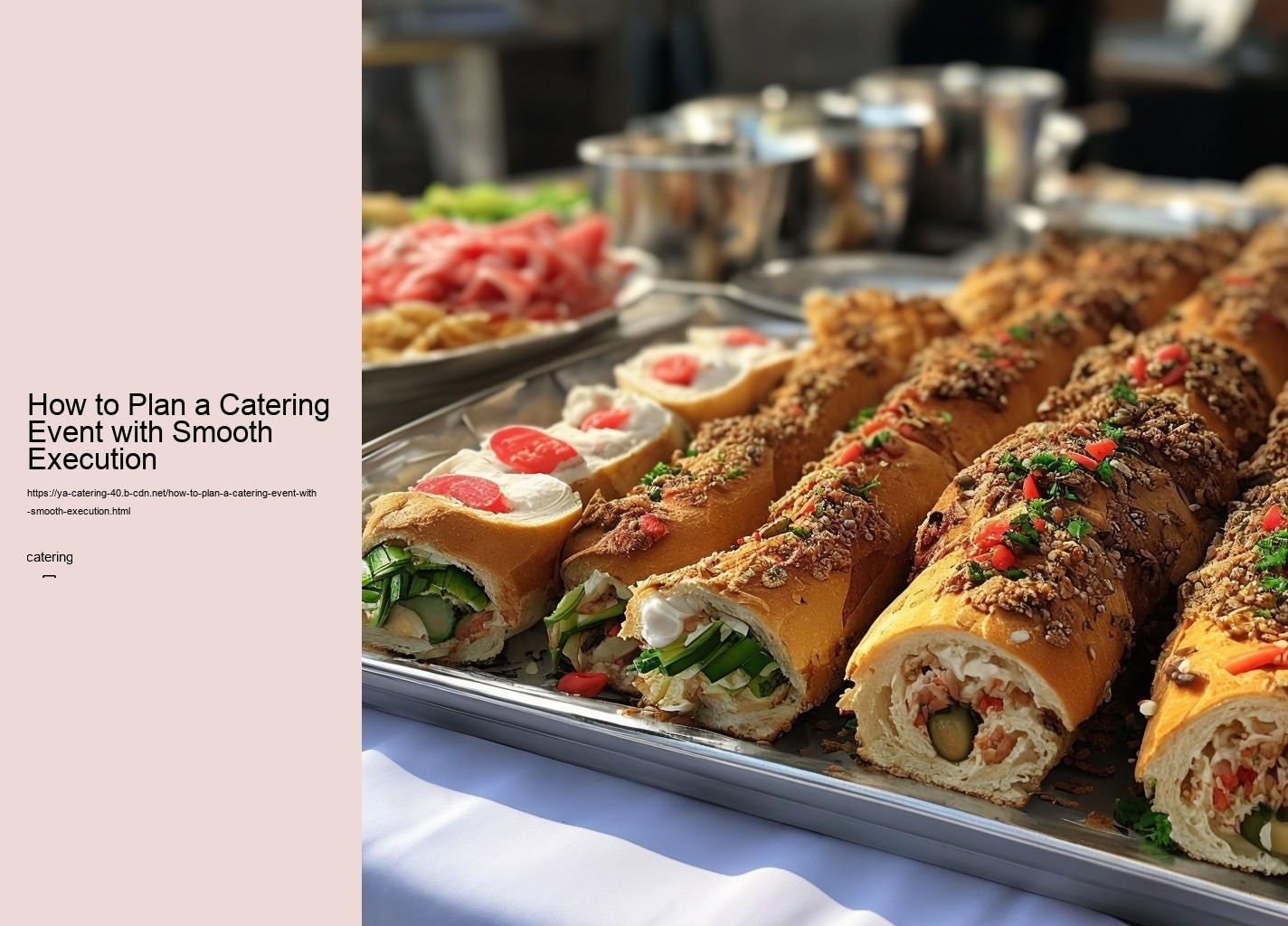 How to Plan a Catering Event with Smooth Execution