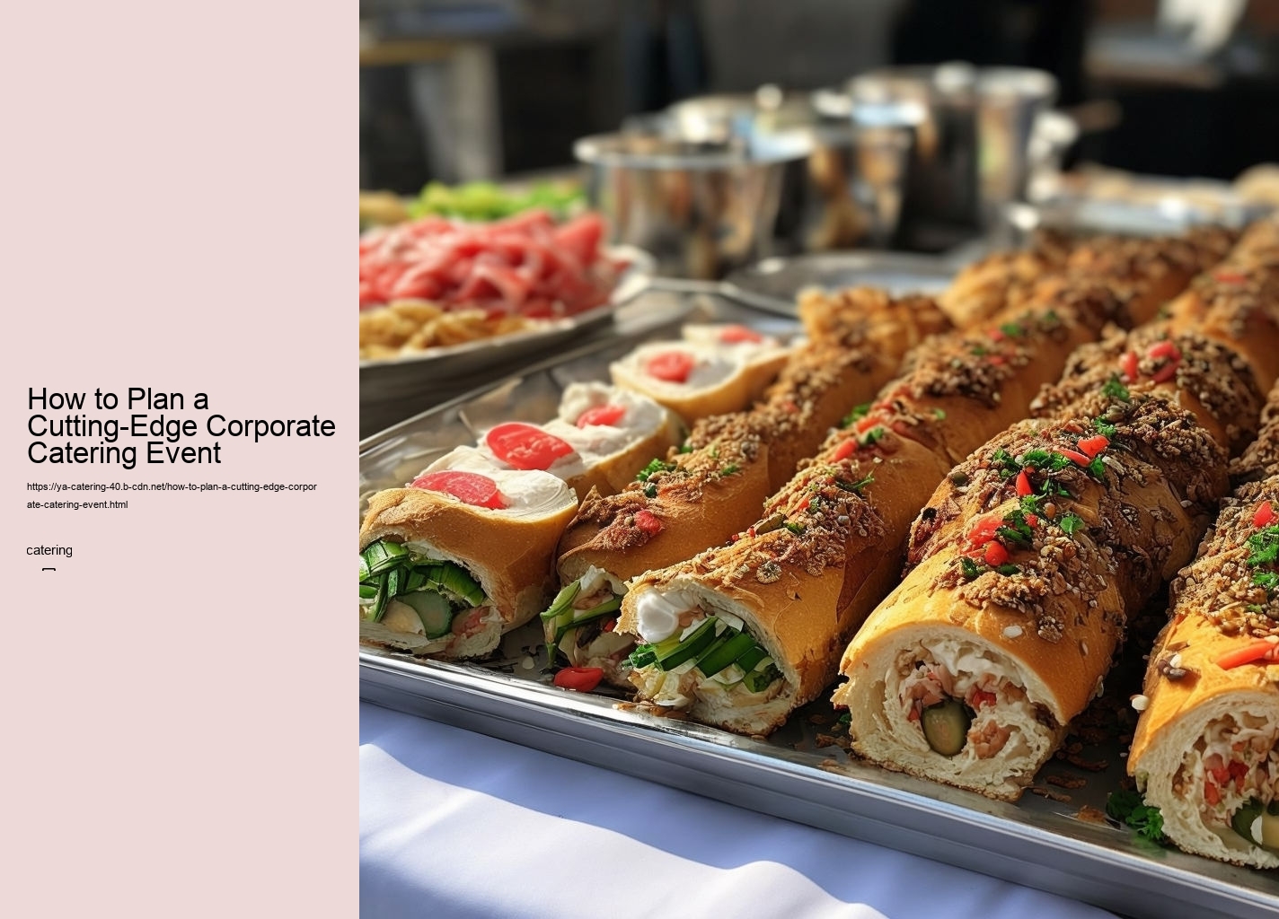 How to Plan a Cutting-Edge Corporate Catering Event